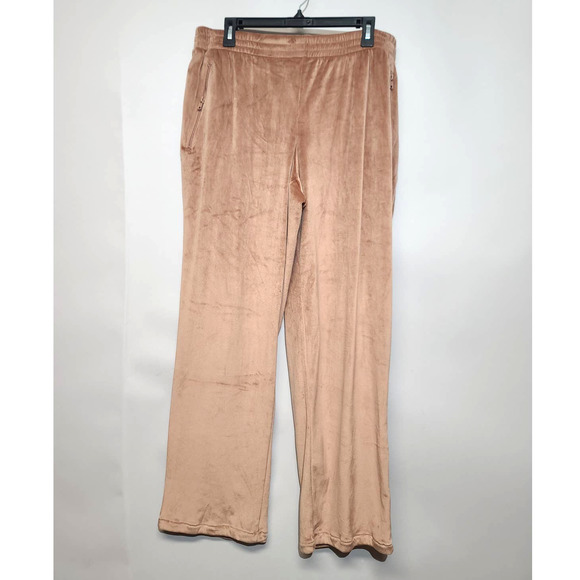Skims Velour Wide LEg Drawstring Lounge Pants Large - Picture 1 of 4